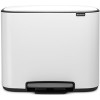 Мусорное ведро с разделителем Brabantia Bo Pedal Bin 3 x 11л (белый)