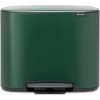 Мусорное ведро с разделителем Brabantia Bo Pedal Bin 11л + 23л (зеленая сосна)
