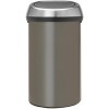 Мусорное ведро Brabantia Touch Bin 60 л (платиновый/стальной)