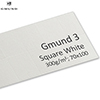 Дизайнерская бумага Gmund 3 Square White, 300 гр./м2, 700мм x 1000мм, 1 лист, (M23532)