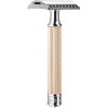 Бритвенный станок Muehle Traditional R 41 Rg Оpen comb Т-образный (розовое золото)