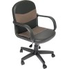 Кресло TetChair Багги, экокожа-ткань (черный/коричневый)