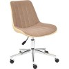 Кресло TetChair Style (экошерсть/кожзам, коричневый)